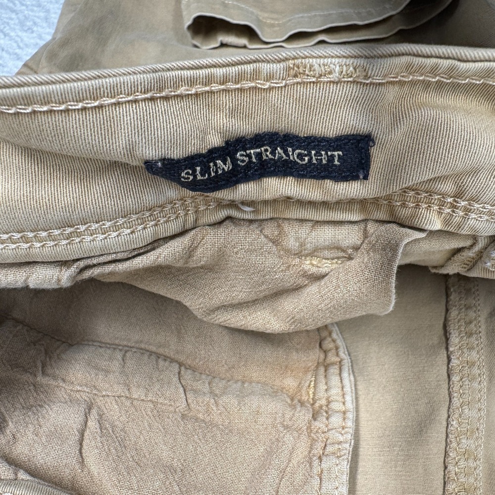 American Eagle Extreme Flex 4 Slim Straight Leg Chino Pants Beige Men's 34x34 - Picture 5 of 14